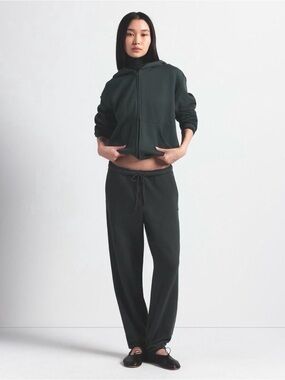 SKIMS Vintage Fleece Jogger Dark Green Drawstring Sweatpants